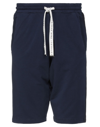 Daniele Fiesoli Man Shorts & Bermuda Shorts Midnight Blue Size S Cotton, Elastane
