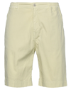Re-hash Re_hash Man Shorts & Bermuda Shorts Light Yellow Size 30 Cotton, Elastane