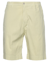 Re-hash Re_hash Man Shorts & Bermuda Shorts Pastel Yellow Size 30 Cotton, Elastane
