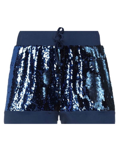 Twinset Woman Shorts & Bermuda Shorts Blue Size M Polyamide, Elastane