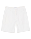 Dondup Woman Shorts & Bermuda Shorts White Size 25 Cotton, Linen, Elastane