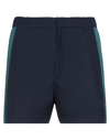 Ndegree21 Man Shorts & Bermuda Shorts Midnight Blue Size S Cotton