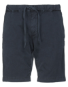 Modfitters Man Shorts & Bermuda Shorts Midnight Blue Size Xxl Cotton, Elastane In Blue
