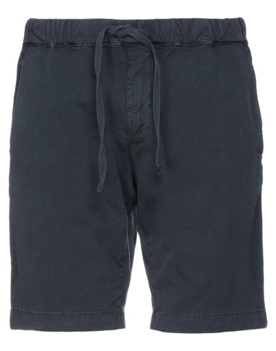 Modfitters Man Shorts & Bermuda Shorts Midnight Blue Size Xxl Cotton, Elastane In Blue