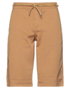 Exibit Man Shorts & Bermuda Shorts Camel Size 28 Cotton, Elastane In Beige