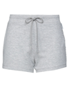 Armani Exchange Woman Shorts & Bermuda Shorts Light Grey Size L Polyester, Elastane In Grey