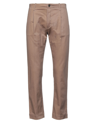 Nine:inthe:morning Nine In The Morning Man Pants Light Brown Size 32 Cotton, Polyurethane In Beige