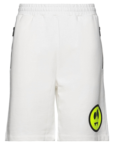 Barrow Mens White Bermuda Shorts In White