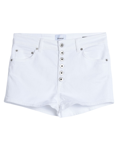 Dondup Woman Shorts & Bermuda Shorts White Size 29 Cotton, Elastomultiester, Elastane