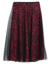 Red Valentino Midi Skirts In Red