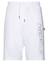 Plein Sport Man Shorts & Bermuda Shorts White Size S Cotton, Polyester