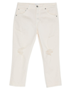 Dondup Denim Cropped In Ivory
