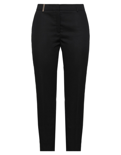Peserico Pants In Dark Blue