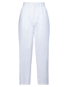 Haikure Woman Pants White Size 29 Cotton, Elastane