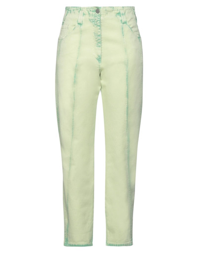 Alberta Ferretti Jeans In Light Green