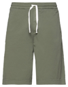Haikure Man Shorts & Bermuda Shorts Military Green Size 30 Cotton, Elastane