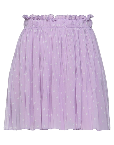 Vanessa Scott Mini Skirts In Purple