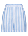 MSGM MSGM WOMAN SHORTS & BERMUDA SHORTS AZURE SIZE 2 COTTON,13654228PV 2