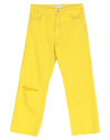 Icon Denim Denim Cropped In Yellow