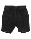 MATTHEW ADAMS DOLAN MATTHEW ADAMS DOLAN WOMAN DENIM SHORTS BLACK SIZE 10 COTTON,13642730KG 6