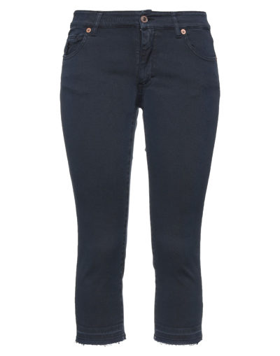 Avantgar Denim By European Culture Cropped Pants In Blue