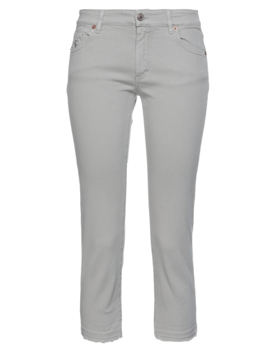 Avantgar Denim By European Culture Cropped Pants In Grey