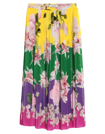 Valentino Long Skirts In Yellow