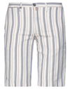 Barbati Man Shorts & Bermuda Shorts Ivory Size 30 Cotton, Polyester In White
