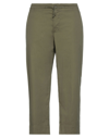 European Culture Cropped Pants In Military Green