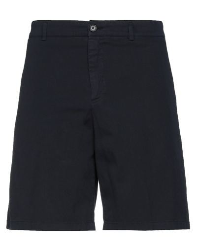 Department 5 Man Shorts & Bermuda Shorts Midnight Blue Size 32 Cotton, Elastane