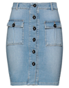 Manila Grace Denim Skirts In Blue