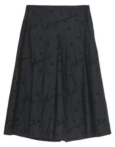 Ermanno Scervino Cropped Pants In Black