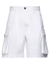 DSQUARED2 DSQUARED2 MAN SHORTS & BERMUDA SHORTS WHITE SIZE 28 COTTON, ELASTANE, POLYESTER, POLYURETHANE, CELLU,13656868SW 1