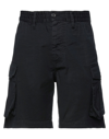 Dsquared2 Man Shorts & Bermuda Shorts Black Size 34 Cotton, Elastane, Polyester, Polyurethane, Cellu