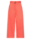 Patrizia Pepe Cropped Pants In Orange