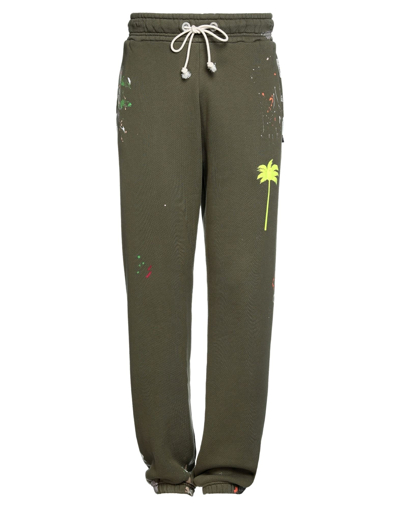 Palm Angels Pants In Military Green