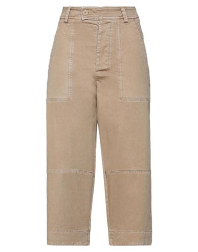 Alpha Studio Cropped Pants In Beige