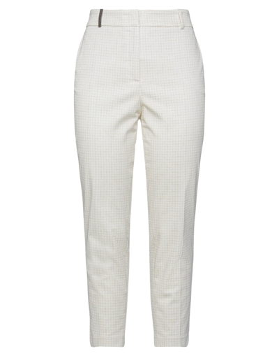 Peserico Pants In Ivory