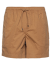 Element Man Shorts & Bermuda Shorts Camel Size S Cotton In Beige