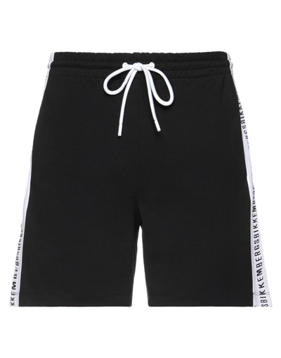 Bikkembergs Man Shorts & Bermuda Shorts Black Size Xs Cotton, Polyester