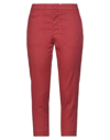 Dondup Cropped Pants In Red