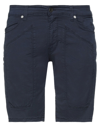 Jeckerson Man Shorts & Bermuda Shorts Midnight Blue Size 31 Cotton, Elastane In Dark Blue