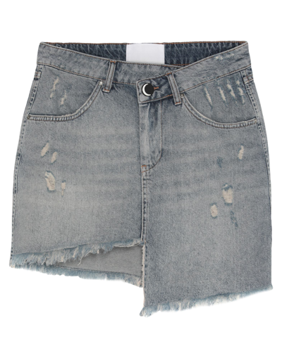 Nghtbrd Denim Skirts In Blue