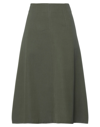 Red Valentino Midi Skirts In Military Green