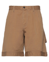 Dsquared2 Man Shorts & Bermuda Shorts Camel Size 36 Cotton, Elastane, Polyester, Polyurethane, Cellu In Beige