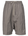 Rick Owens Drkshdw Shorts & Bermuda Shorts In Dove Grey