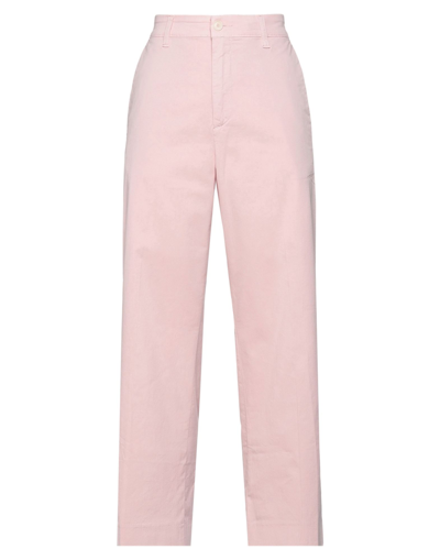 Haikure Woman Pants Pink Size 27 Cotton, Elastane