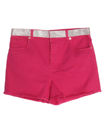 Alexandre Vauthier Denim Shorts In Fuchsia