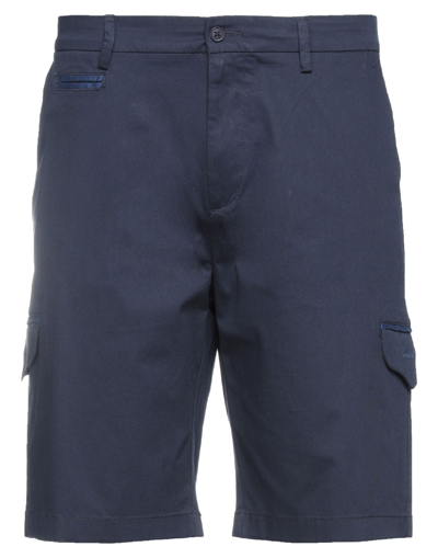 Harmont & Blaine Man Shorts & Bermuda Shorts Midnight Blue Size 30 Cotton, Elastic Fibres