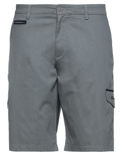Harmont & Blaine Man Shorts & Bermuda Shorts Grey Size 28 Cotton, Elastic Fibres